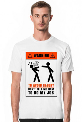 Warning - to avoid injury