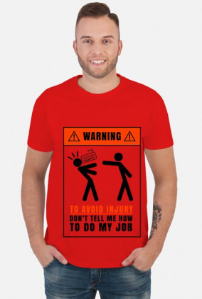 Warning - to avoid injury