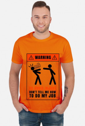 Warning - to avoid injury