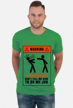 Warning - to avoid injury
