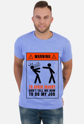 Warning - to avoid injury