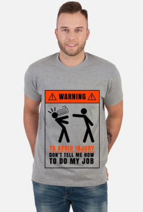 Warning - to avoid injury
