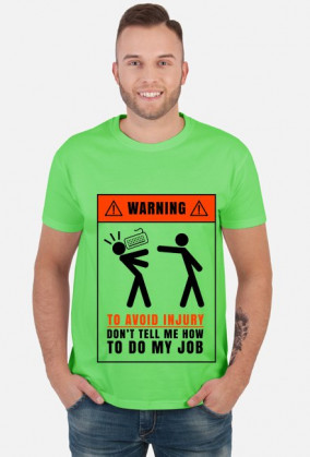 Warning - to avoid injury
