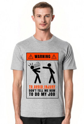 Warning - to avoid injury