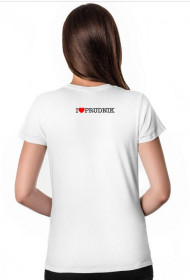 T-shirt - iLovePrudnik - Biały / Damski