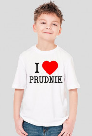 T-shirt - iLovePrudnik - Biały / Dla Chłopczyka