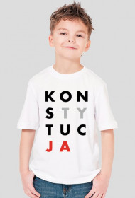 Konstytucja koszulka chłopięca biała