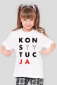 Konstytucja koszulka dziecięca dziewczynka biała