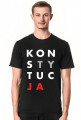 Konstytucja koszulka męska czarna