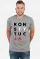Konstytucja koszulka męska szara
