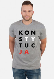 Konstytucja koszulka męska szara