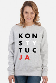 Konstytucja bluza damska szara