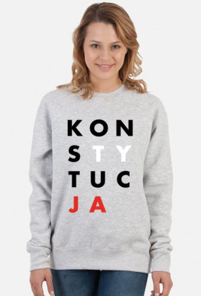 Konstytucja bluza damska szara