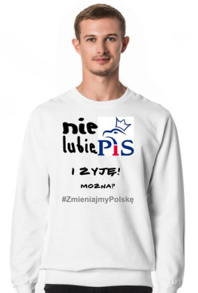 Koszulka Nie lubię PiS MĘSKA z długim rękawem