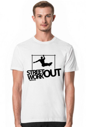 Street Workout BAR  - koszulka - biała