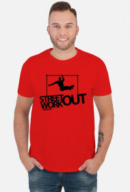 Street Workout BAR - koszulka - czerwona