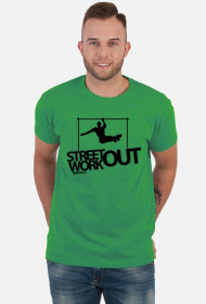 Street Workout BAR - koszulka - zielona