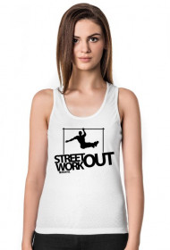 Street Workout BAR - koszulka - biała