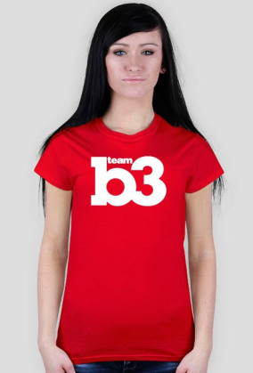 T-shirt B3team Damski Czerwony