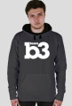 Bluza z kapturem B3team czarna