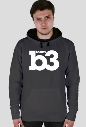 Bluza z kapturem B3team czarna