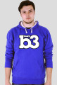 Bluza z kapturem B3team niebieska