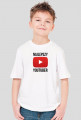 Biała koszulka dla chłopaka Najlepszy Youtuber