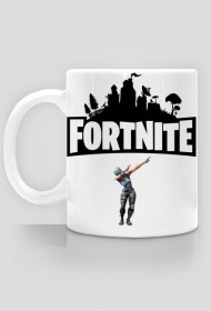 Biały kubek Fortnite