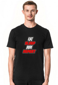 Motocyklowa koszulka JEŚĆ SPAĆ JEŹDZIĆ POWTARZAĆ