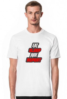 Motocyklowa koszulka JEŚĆ SPAĆ JEŹDZIĆ POWTARZAĆ