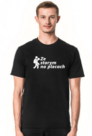 Ze starym na plecach - czarny
