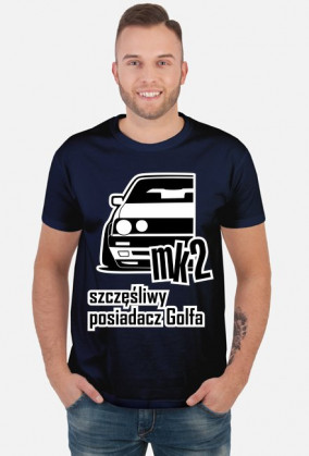 mk2 - szczęśliwy posiadacz Golfa (koszulka męska)