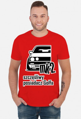 mk2 - szczęśliwy posiadacz Golfa (koszulka męska)
