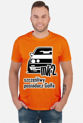 mk2 - szczęśliwy posiadacz Golfa (koszulka męska)