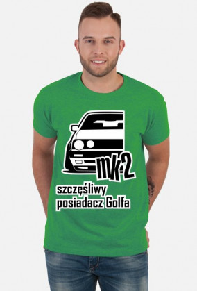 mk2 - szczęśliwy posiadacz Golfa (koszulka męska)