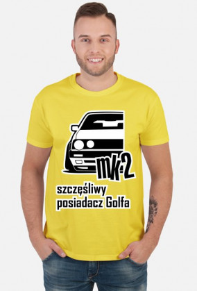 mk2 - szczęśliwy posiadacz Golfa (koszulka męska)