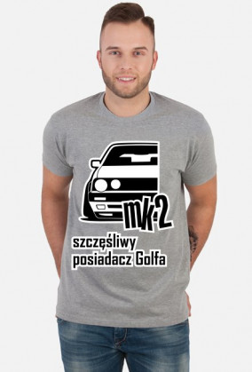 mk2 - szczęśliwy posiadacz Golfa (koszulka męska)