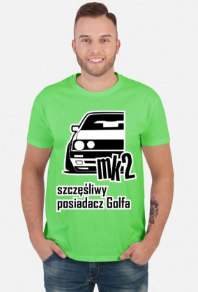 mk2 - szczęśliwy posiadacz Golfa (koszulka męska)