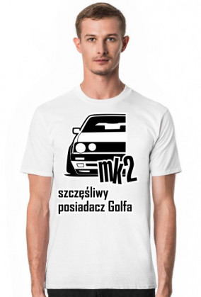 mk2 - szczęśliwy posiadacz Golfa (koszulka męska)