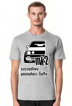 mk2 - szczęśliwy posiadacz Golfa (koszulka męska)