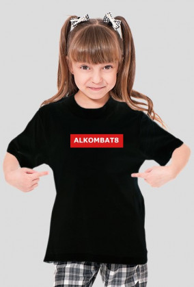 Alkombat8 Koszulka typu LABEL dla dziewczyn
