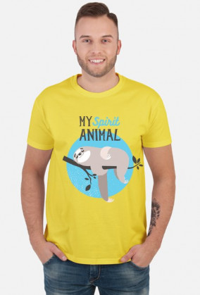 Koszulka z leniwcem My spirit animal
