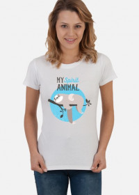 Koszulka z leniwcem damska My spirit animal
