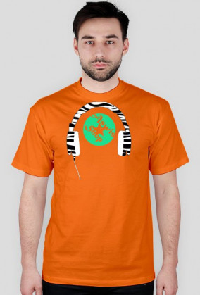 T-Shirt Zebra Headphones