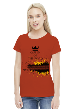 t-shirt damski - queen of the road