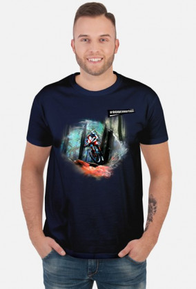 Koszulka Rowerzysty "MTB Biker Art 271018" Kolory Ciemne