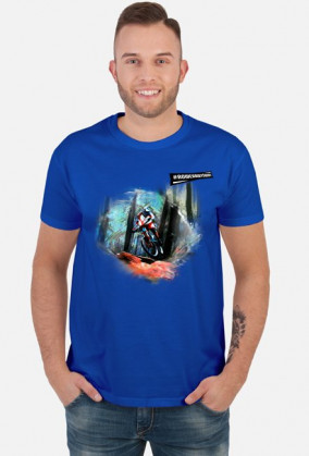 Koszulka Rowerzysty "MTB Biker Art 271018" Kolory Ciemne