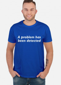 Koszulka bluescreen - a problem has been detected