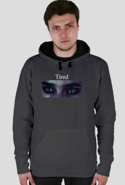 Three Dots Tired Black Hoodie