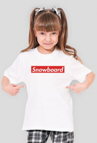 Snowboard Tshirt dla dziewczynki (Różne kolory!)